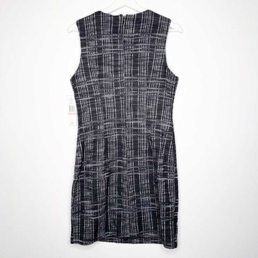 SHARAGANO Knit Printed Sheath Dress - Picture 6 of 7